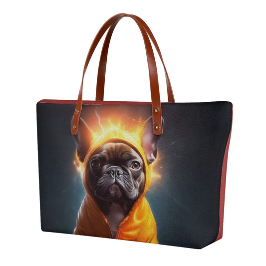 Women's Frenchie Tote Bag - Trendy Canine Accessory
