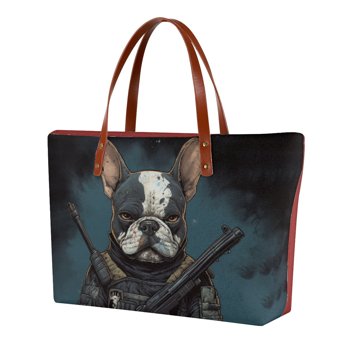 Women's Frenchie Tote Bag - Stylish Canine Vigilante Accessory