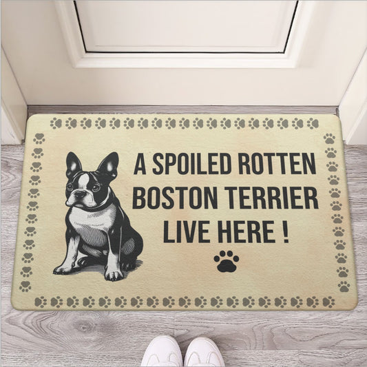 Birdie- Door Mat for Boston Terrier lovers