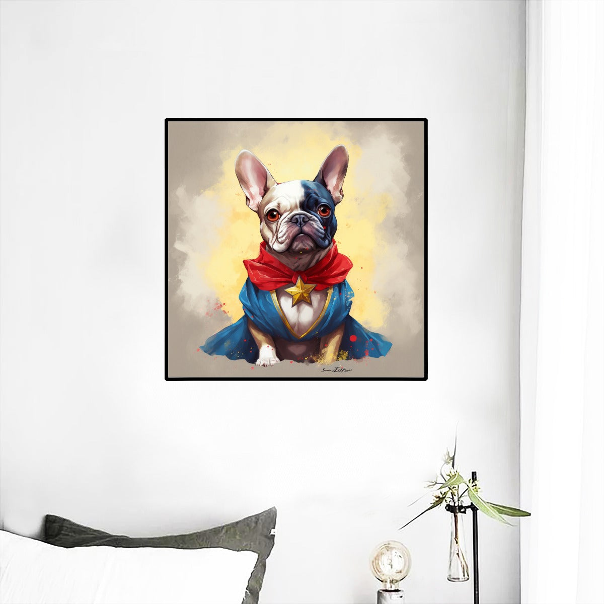 Powerful Frenchie Wall Mural - Energize Your Space