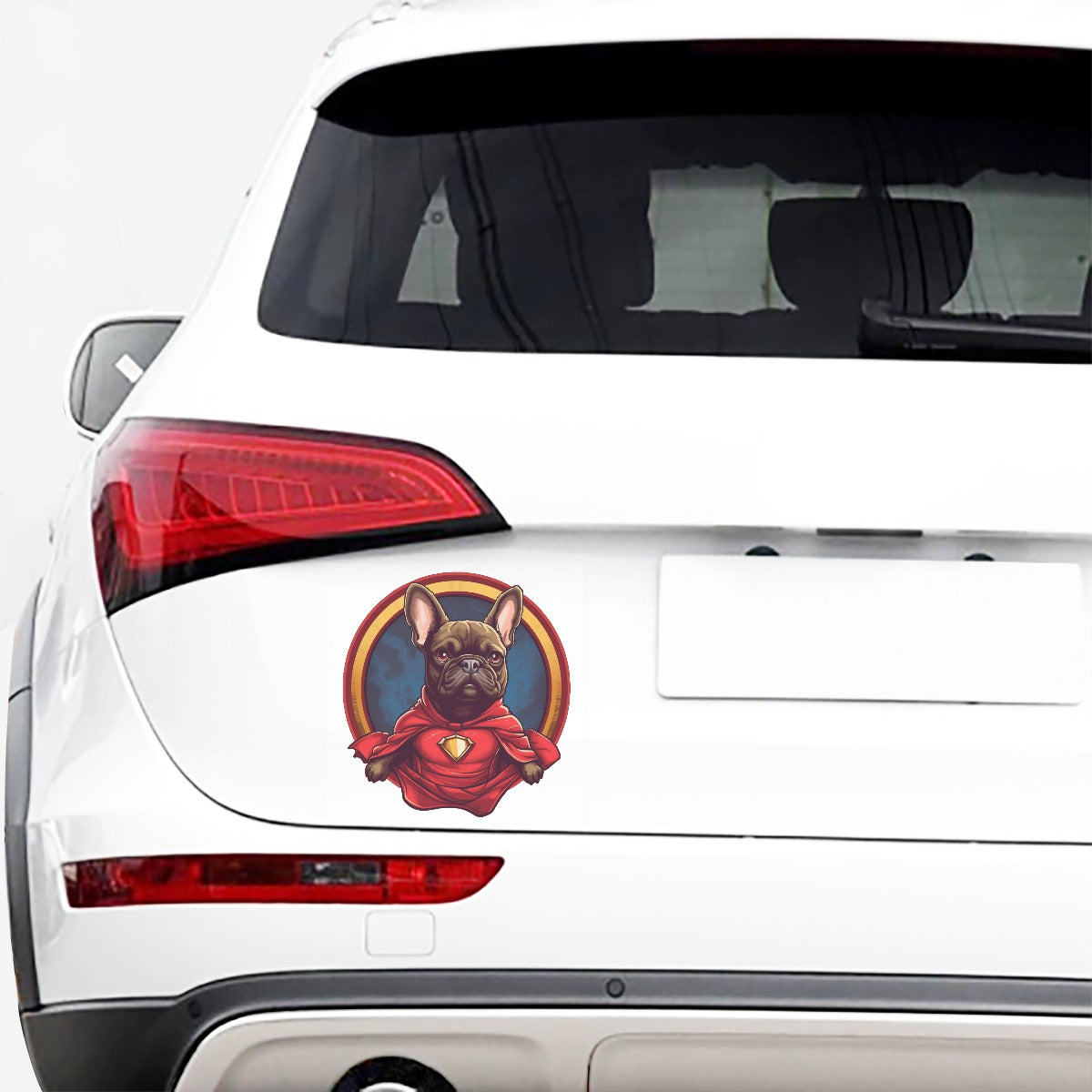 Fiery Frenchie Car Sticker - Unleash Your Style
