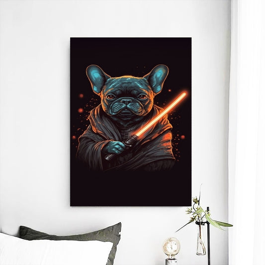 Frenchie Wars - Epic Framed Mural - Exclusive Home Decor