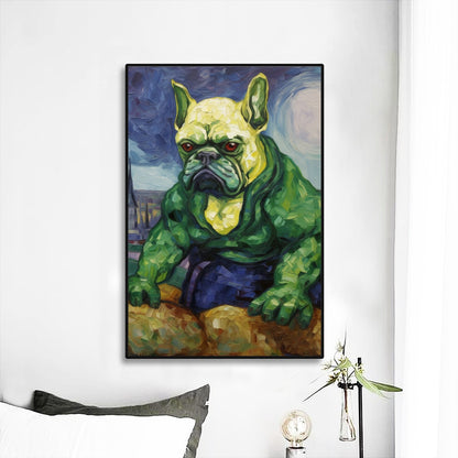 Unleashed Frenchie Wall Mural - Energize Your Space