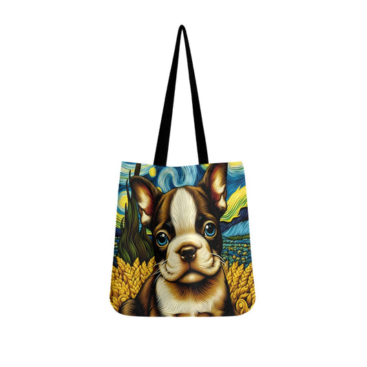 Milo - Cloth Tote Bags for Boston Terrier lovers