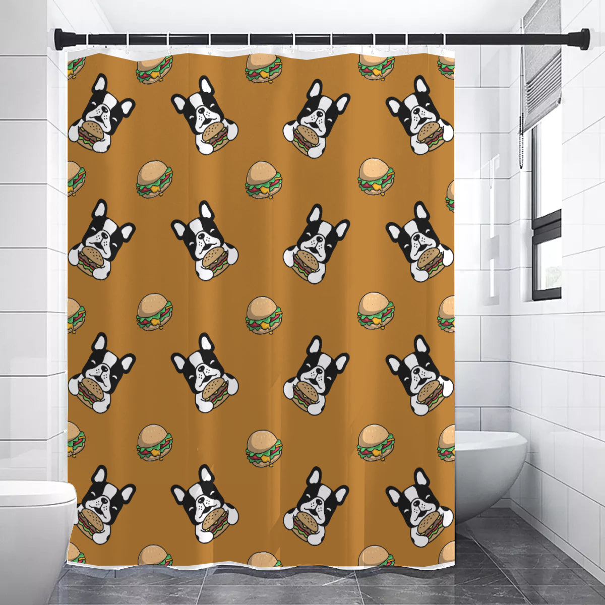 PORTER - Shower Curtains - Frenchie Bulldog Shop