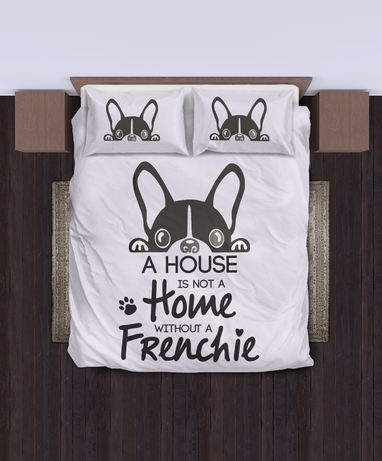 Bedding Set - Home without frenchie - Frenchie Bulldog Shop
