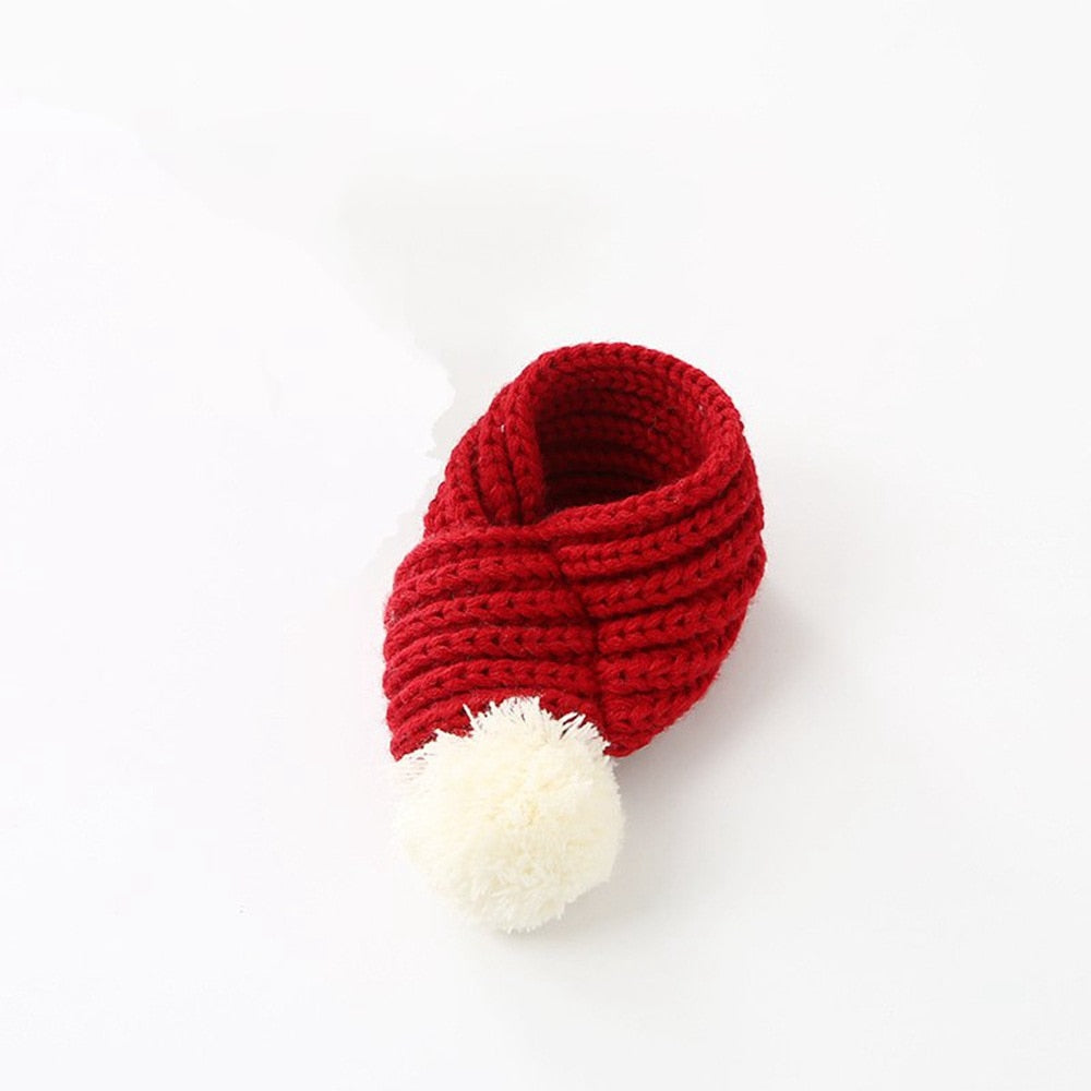 Christmas Knit Scarf for Frenchie