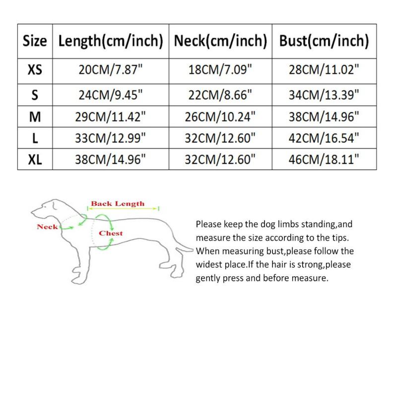 Christmas hoodie for French Bulldog size table