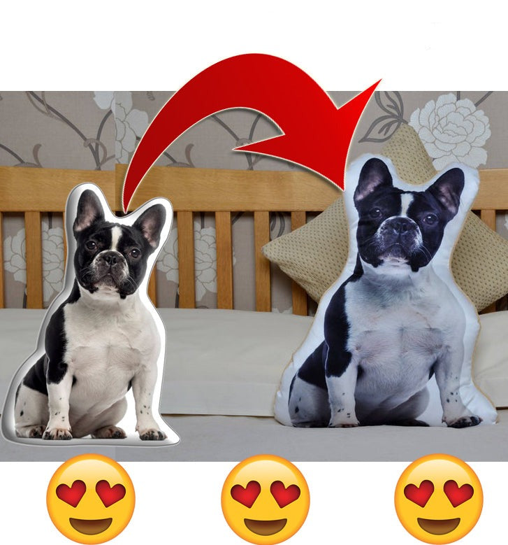 Custom 3D Frenchie Pillow