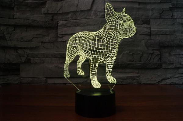 French Bulldog 3D LED Lamp - Frenchie Bulldog Shop