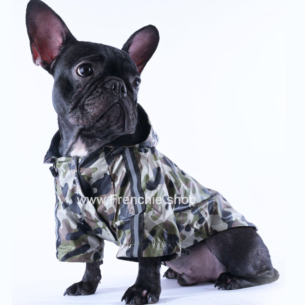 Chewy V Faux Fur Dog Jacket  Luxurious Winter Frenchie Jacket