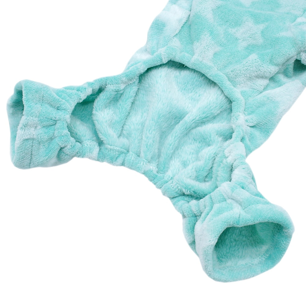 Fluffy hoodie for small dogs