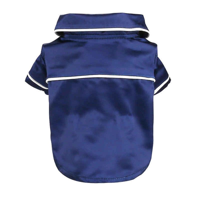 French Buldog Silk Pajama Shirt