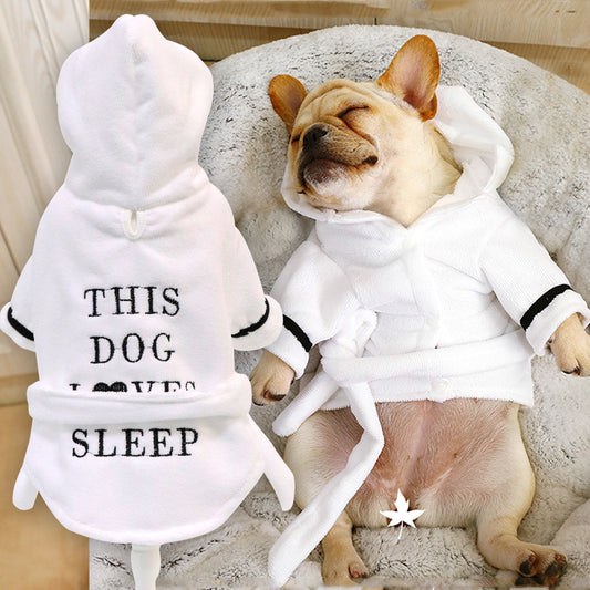 French Bulldog Bathrobe