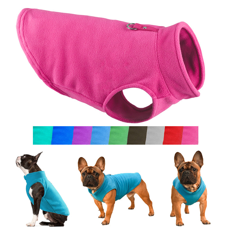 French Bulldog fleece jacket