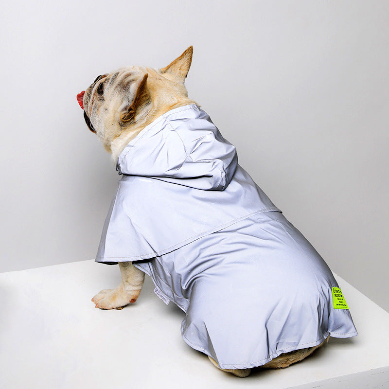 Reflective Frenchie Raincoat (WJ10) - Frenchie Bulldog Shop