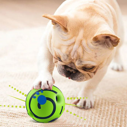 Frenchie Rolling Self-Sounding Bite Resistant Ball - French Bulldog Shop