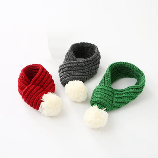Frenchie Christmas Knit Scarf
