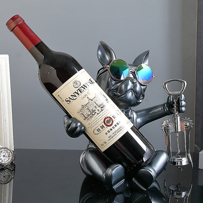 Frenchie Wine Opener Statue 