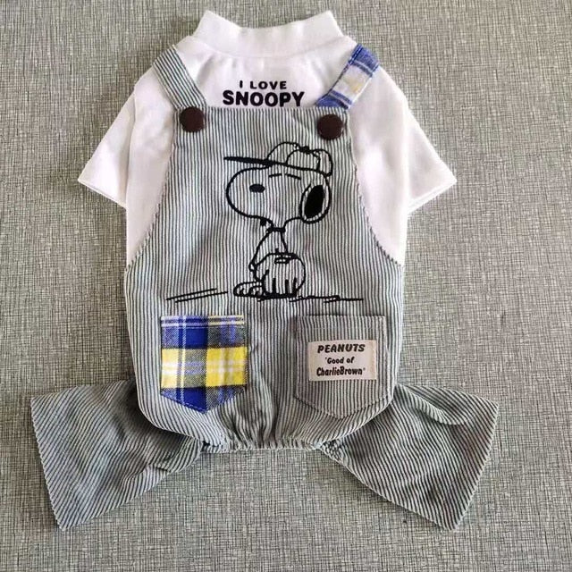 Frenchie snoopy jumpsuit