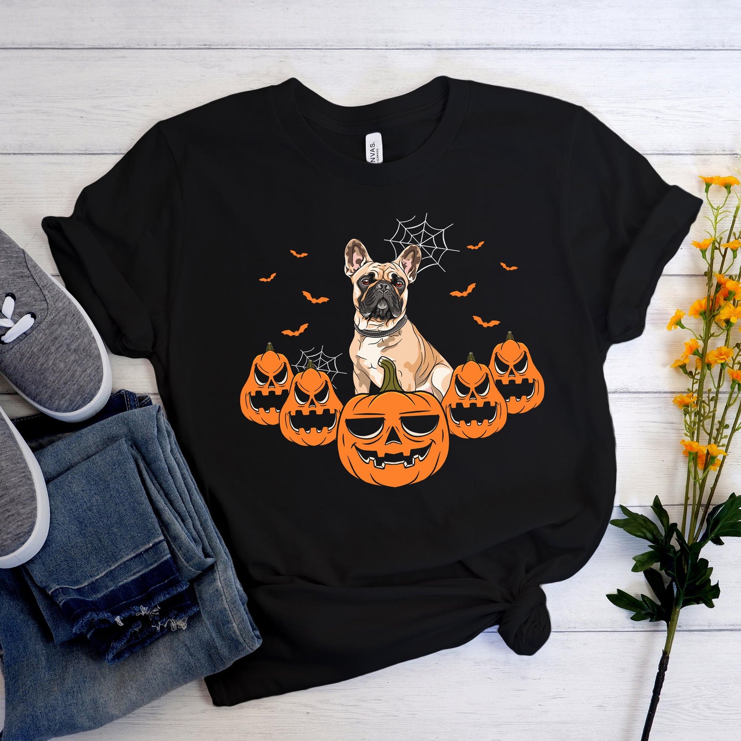 Frenchiegraph Halloween T-Shirt 