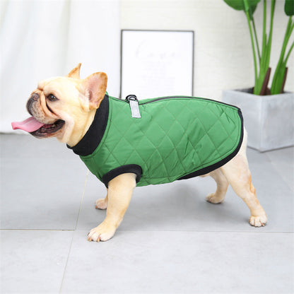 Frenchies Quilted Vest with Leash Ring 