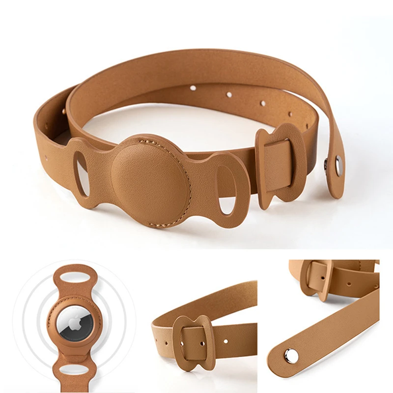 Frenchie Adjustable collar for Apple Airtag Case