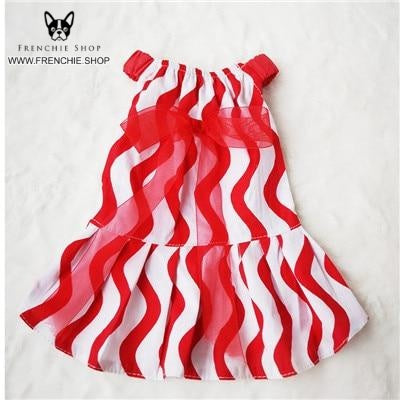 Party Skirt French Bulldog Summer Dress (W315)