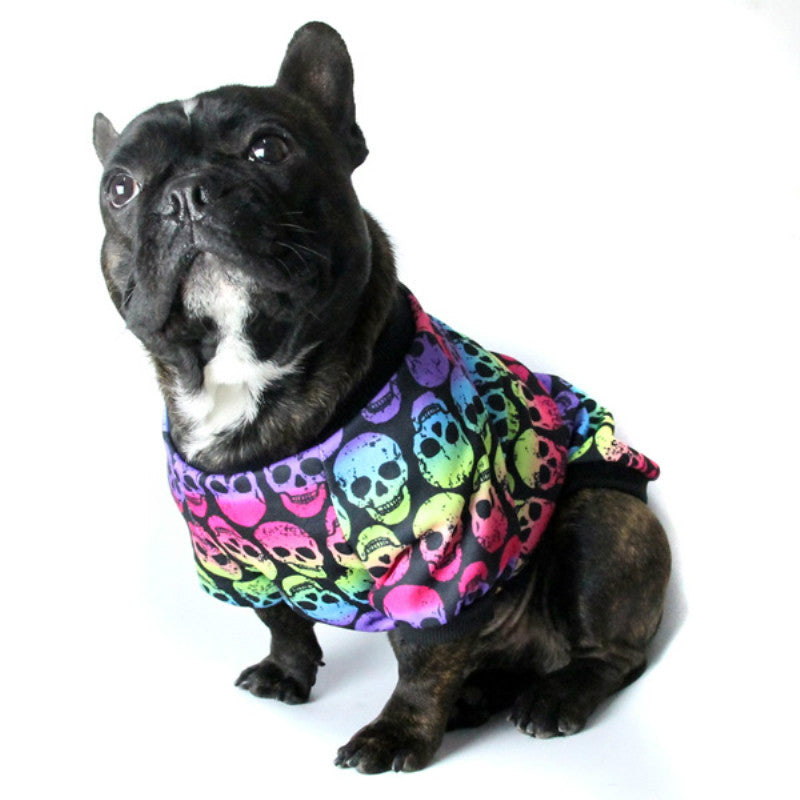 Skull Pattern Shirt for French Bulldog (WS80) - Frenchie Bulldog Shop
