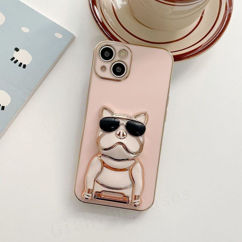 Stersoft™- French Bulldog iPhone Case with Stand Holder - Frenchie Bulldog Shop