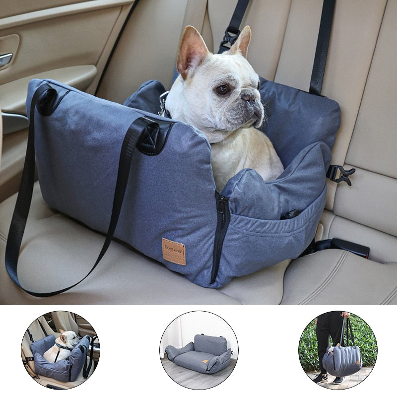 Frenchie-Car-Seat-Travel-Carrying-Bed - Comfort-on-the-Go-www.frenchie.shop