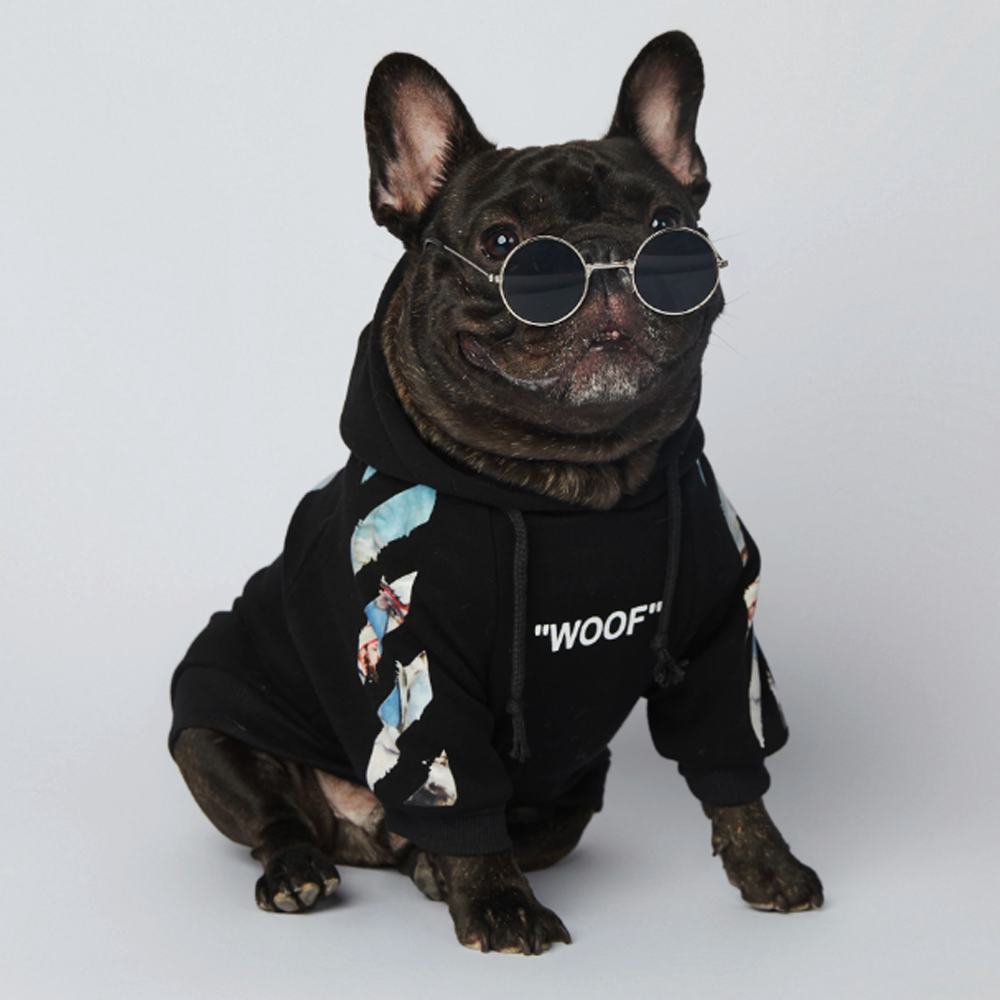 Frenchdot™ - French Bulldog Woof Hoodie V4 – frenchie Shop