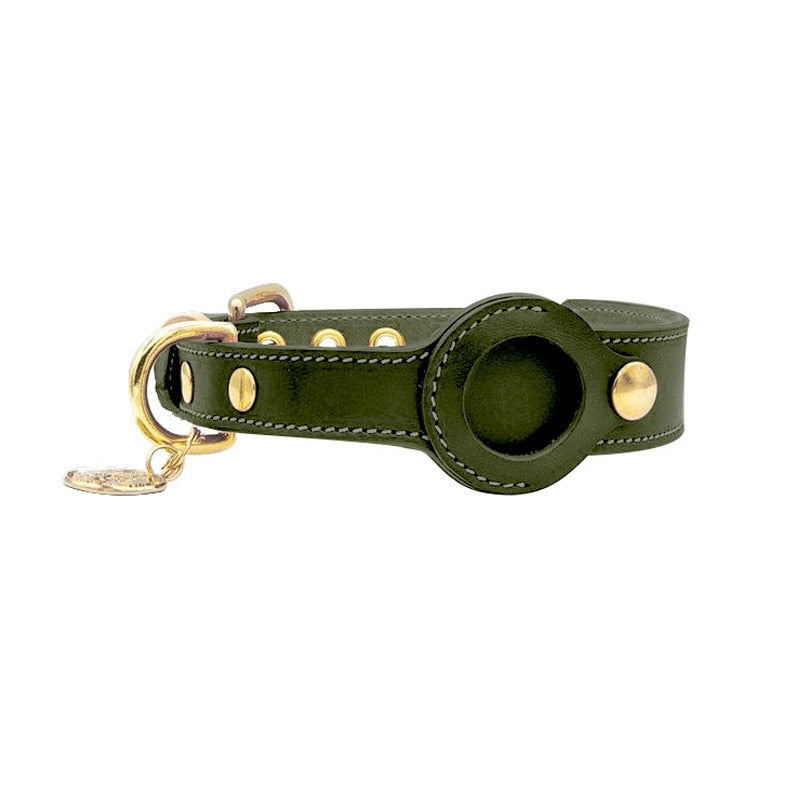 Anti-lost Airtags Holder Adjustable Collar For French Bulldog 
