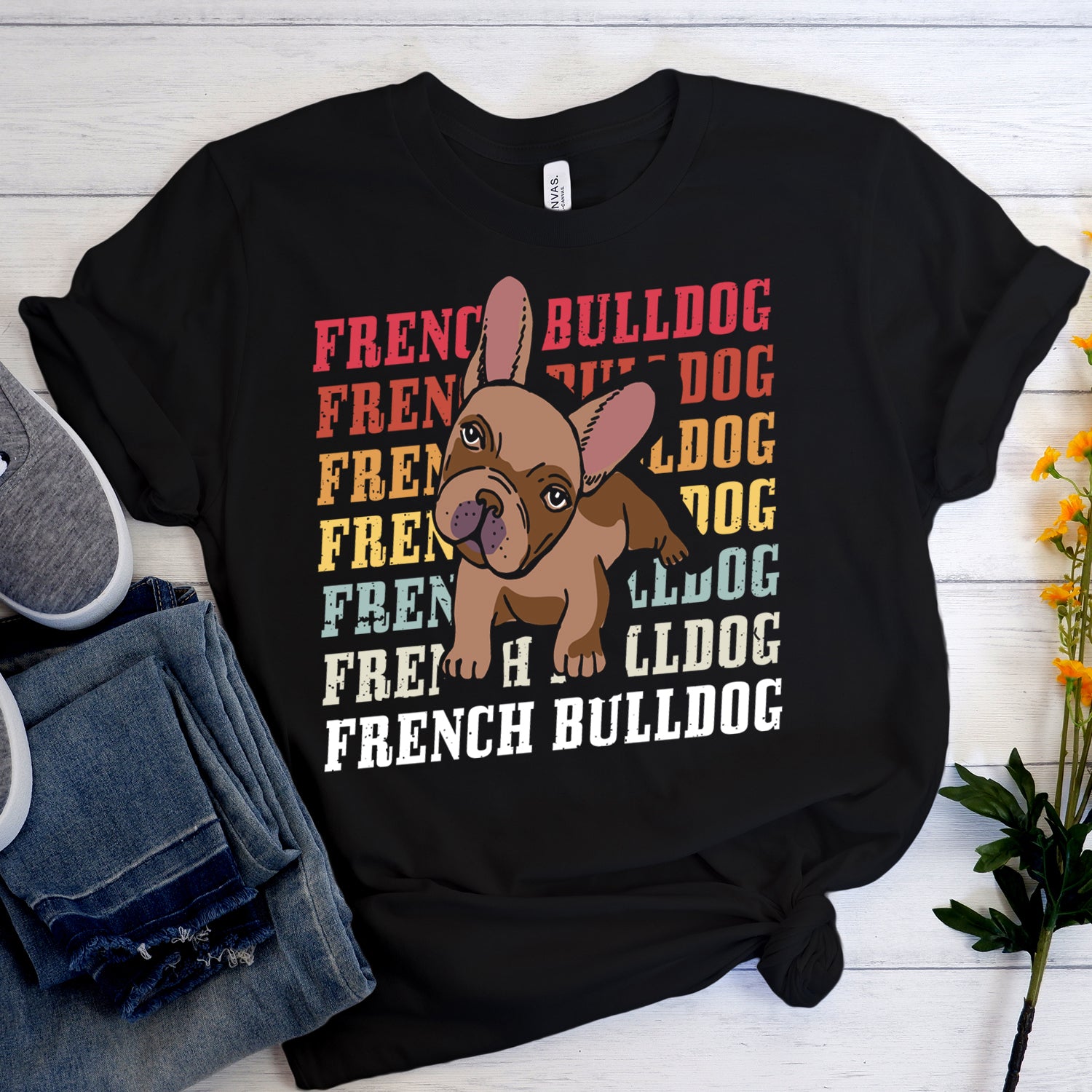 French Bulldog - Short-Sleeve Unisex T-Shirt - Frenchie Bulldog Shop