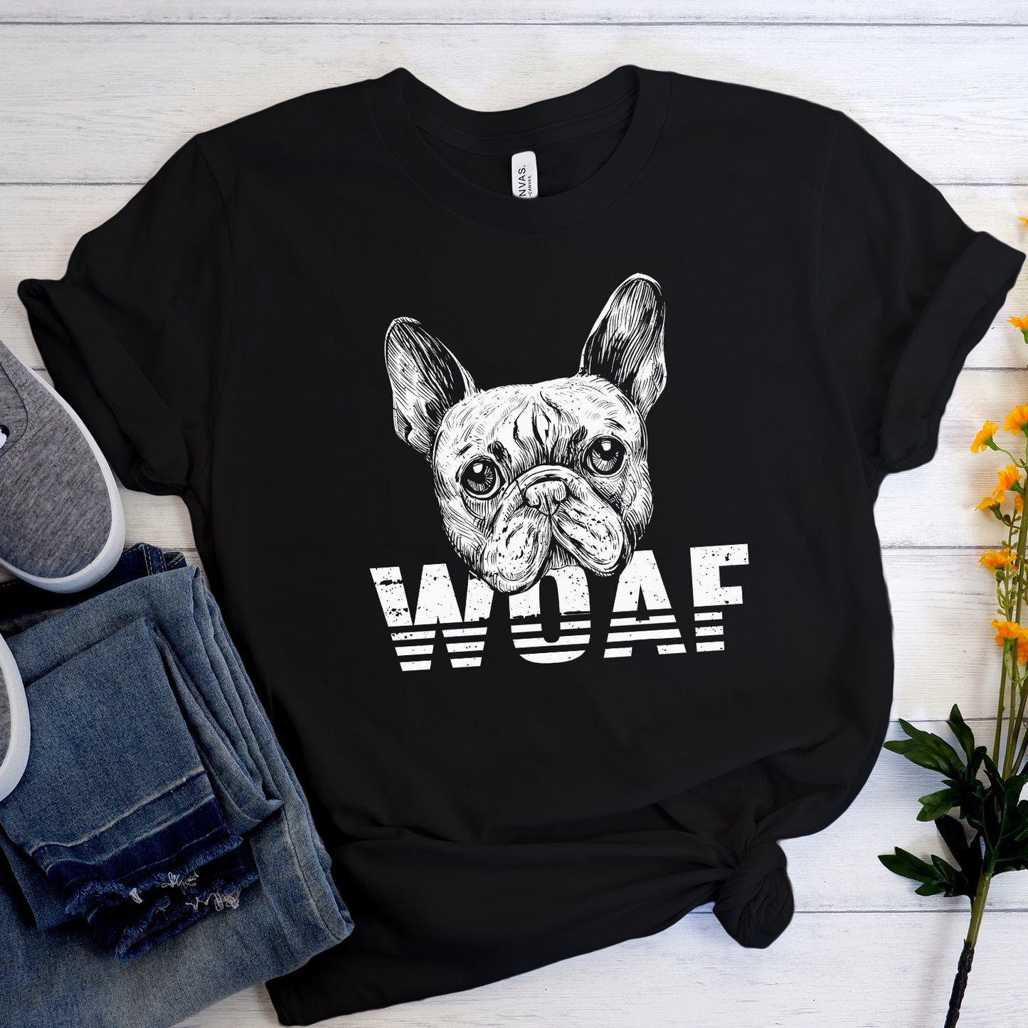 WOAF - Unisex T-Shirt - Frenchie Bulldog Shop