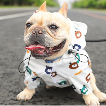 Waterproof dog raincoat