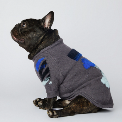 Woof Winter Sweater for French bulldog 