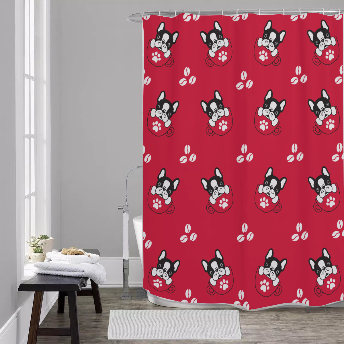 HENRY - Shower Curtains - Frenchie Bulldog Shop