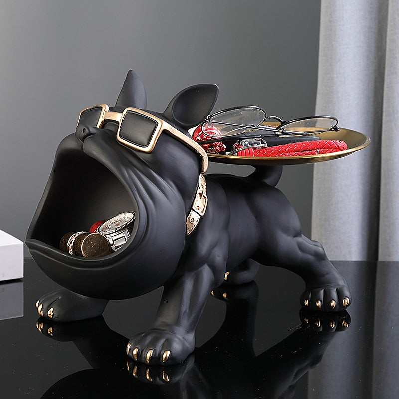 big french bulldog statue