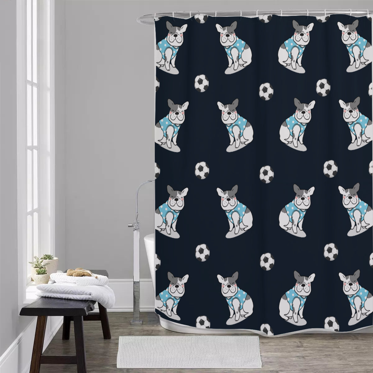 ODIE - Shower Curtains - Frenchie Bulldog Shop