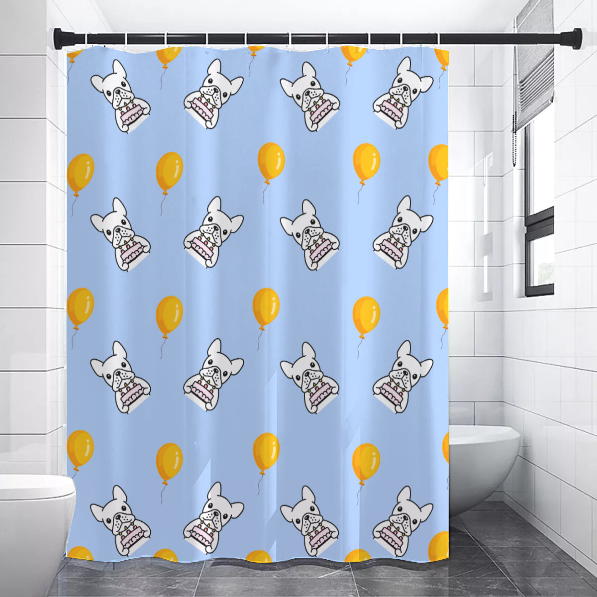 OZZY - Shower Curtains - Frenchie Bulldog Shop