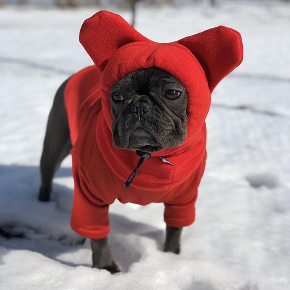 French Bulldog Soft Fleece Winter Hat