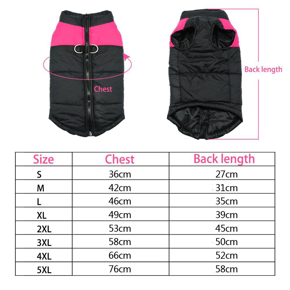 french bulldog coat harness size chart