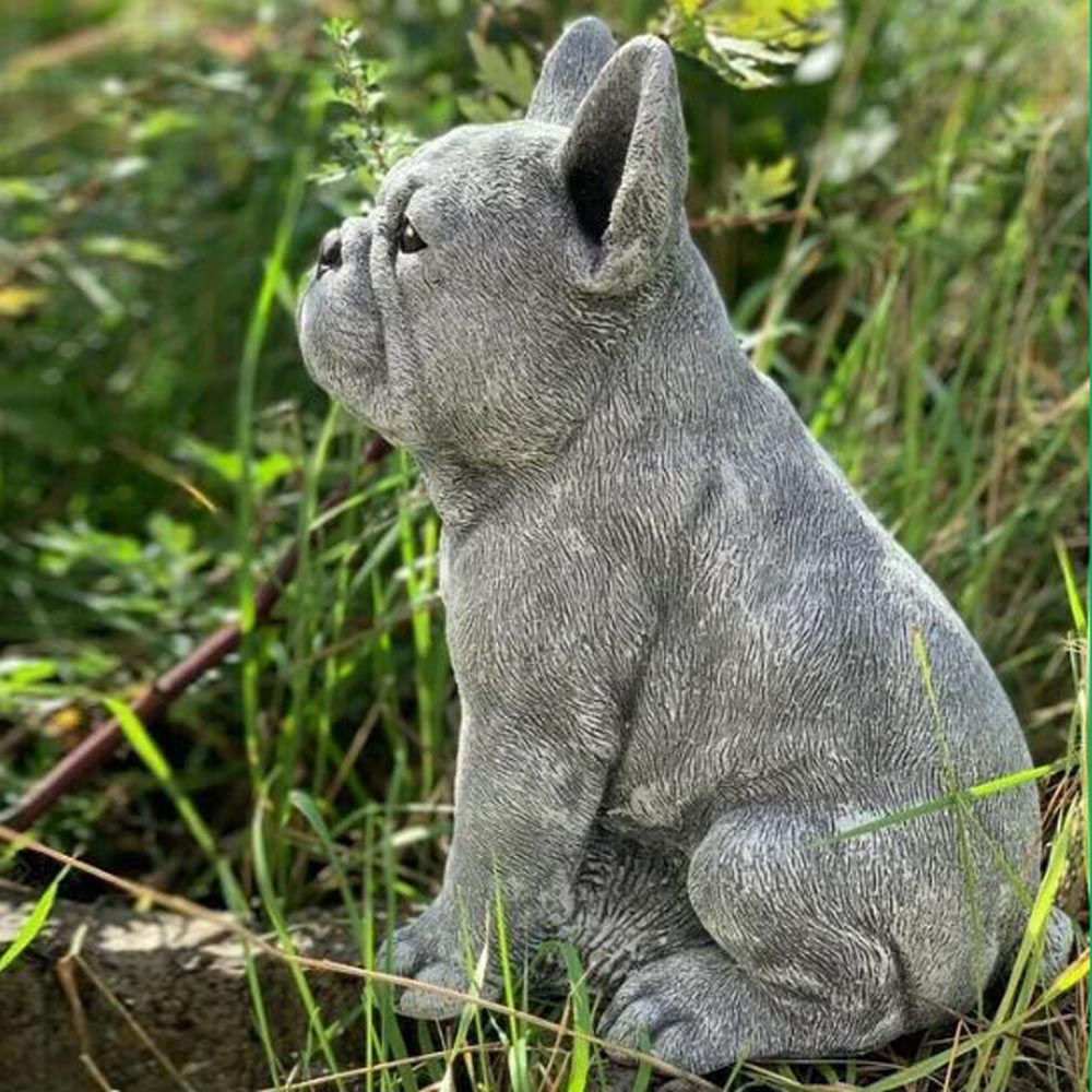 french bulldog outdoor statue