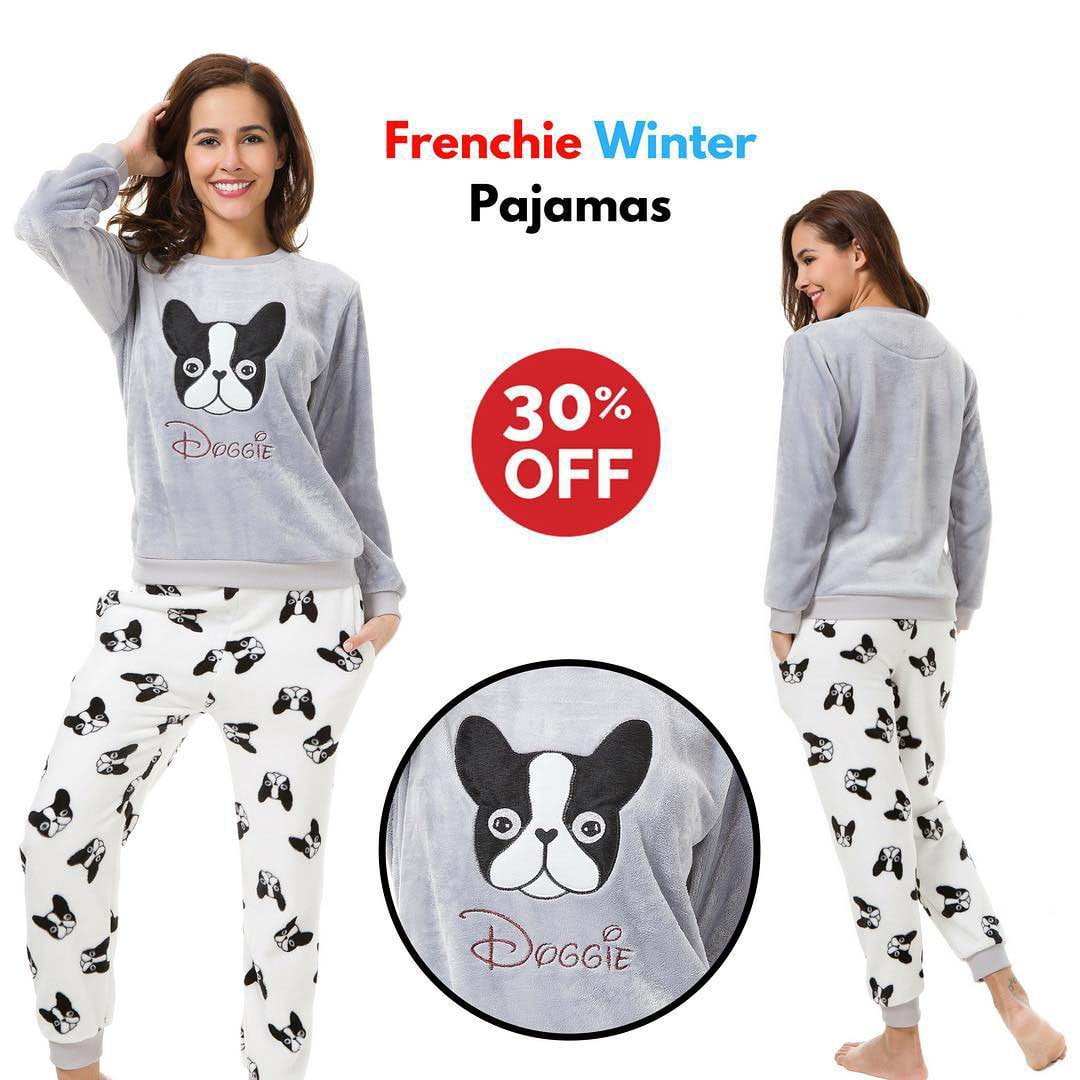 French Bulldog Winter Pajamas (WS53) - Frenchie Bulldog Shop