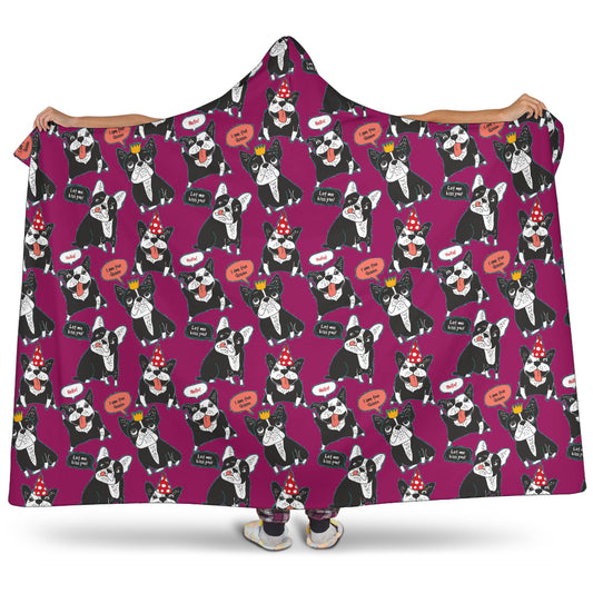 Daisy French Bulldog hooded Blanket - Frenchie Bulldog Shop