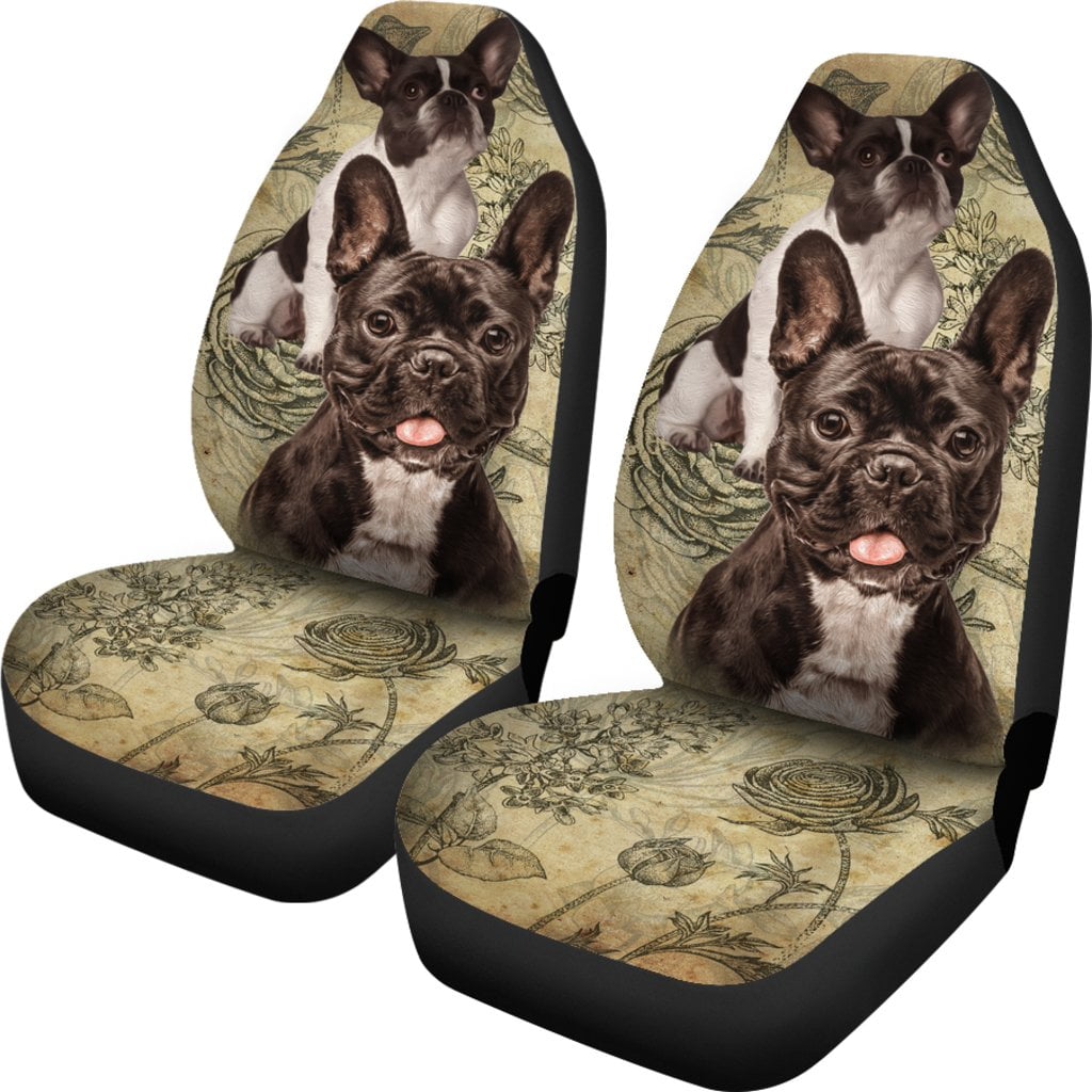 French Bulldog Car Seat Covers (Set of 2) - Frenchie Bulldog Shop