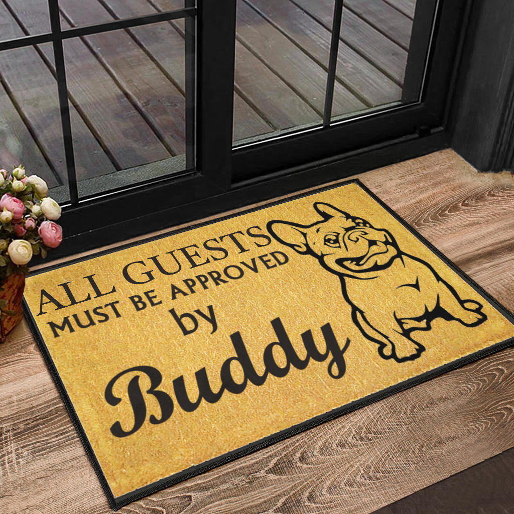 Must be Approved - Custom DoorMat - Frenchie Bulldog Shop