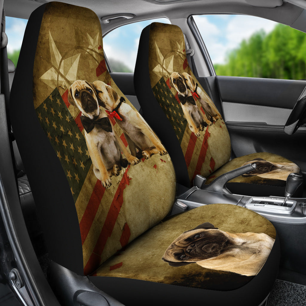 Pugs cute Auto Seat Cover - Frenchie Bulldog Shop