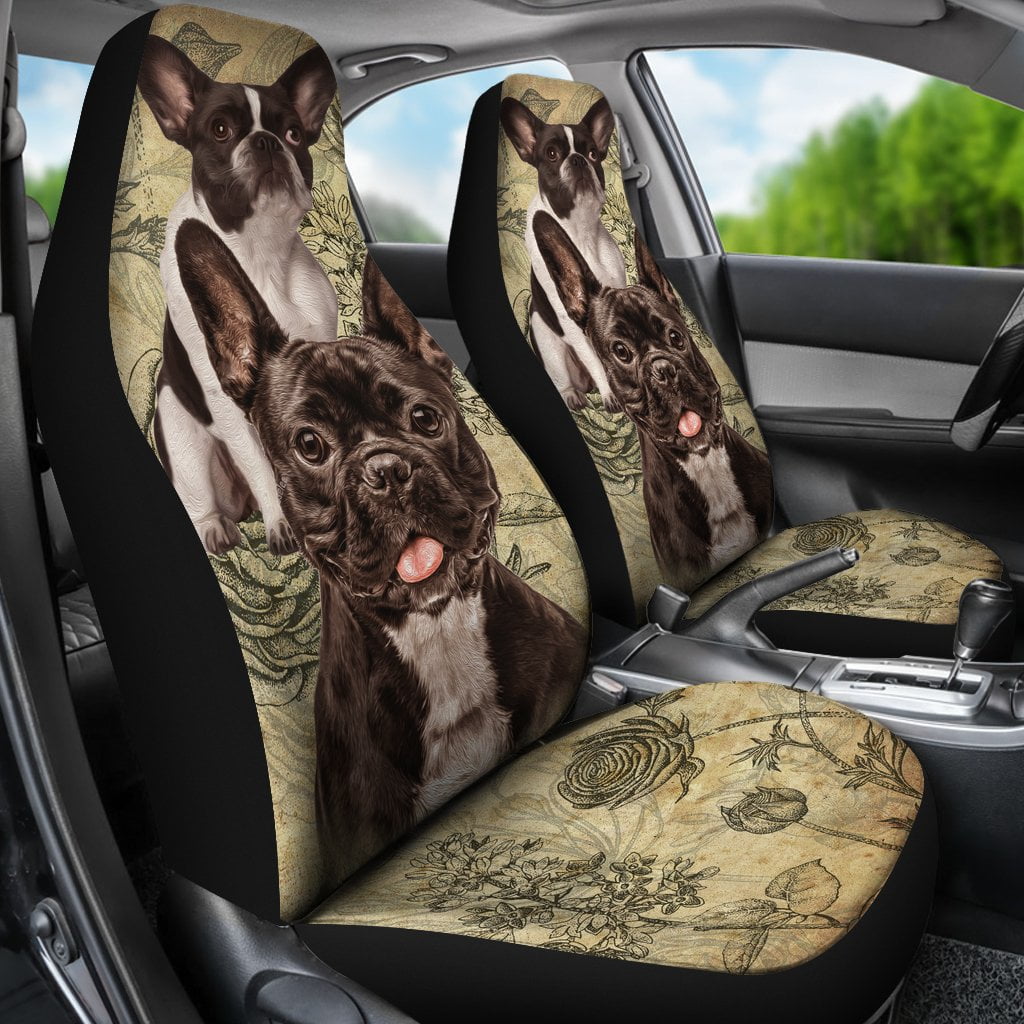 French Bulldog Car Seat Covers (Set of 2) - Frenchie Bulldog Shop